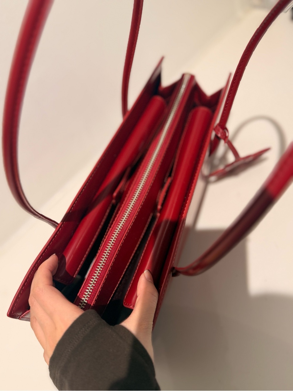 NWT Marc Jacobs THE GLAM MIRROR SATCHEL- siren - Picture 7 of 9
